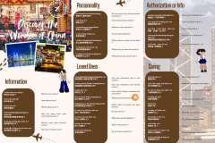 Brown and Cream Modern Organic Travel Trip Trifold Brochure - 1